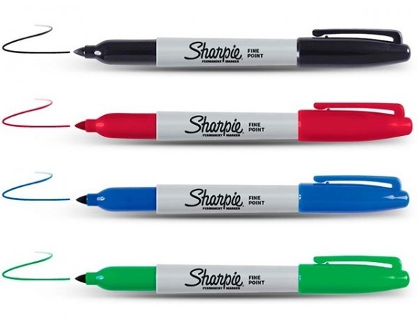  Sharpie 2061128 - Marcadores permanentes de punta fina,  surtidos, 20 unidades : Productos de Oficina